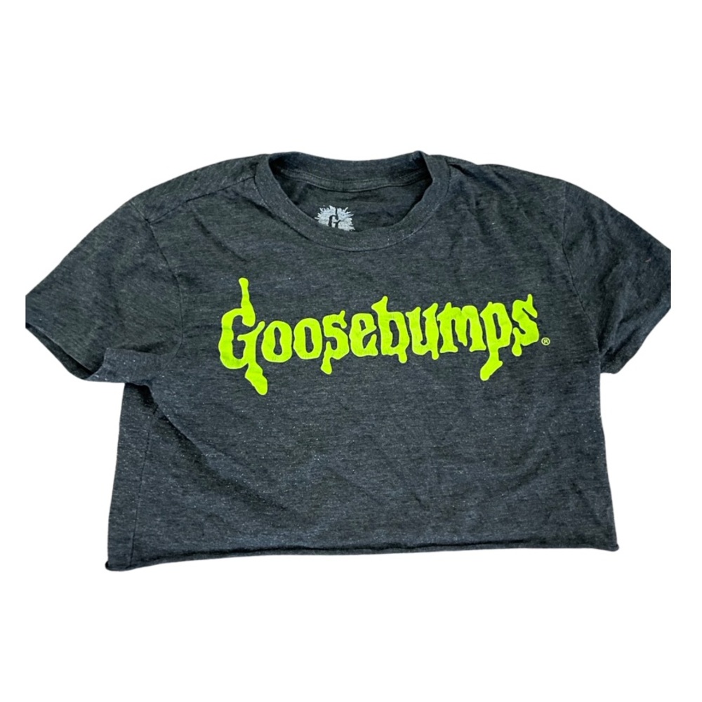 Goosebumps Logo Crop Top : Women’s XS: RL Stine: Fear Street: Goth: Horror Shirt
